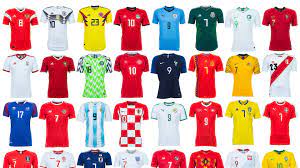 international football shirts