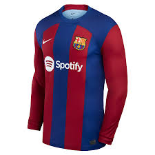 Show Your Support in Style with the FC Barcelona Long Sleeve Jersey